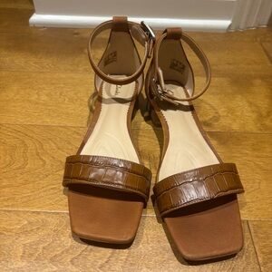 Clark’s Brown Leather Ankle Strap Sandals